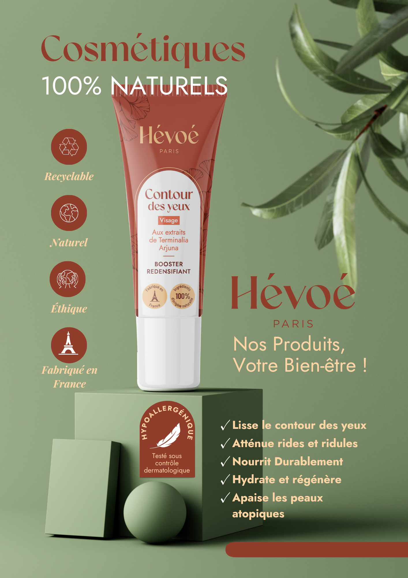 Contour des Yeux Booster – Anti-Cernes & Tonifiant | Hévoé