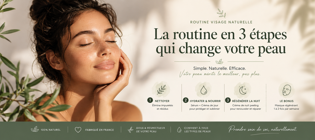 Routine visage naturelle : les 3 étapes essentielles pour une peau éclatante