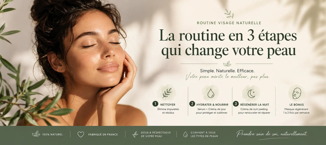 Routine visage naturelle : les 3 étapes essentielles pour une peau éclatante