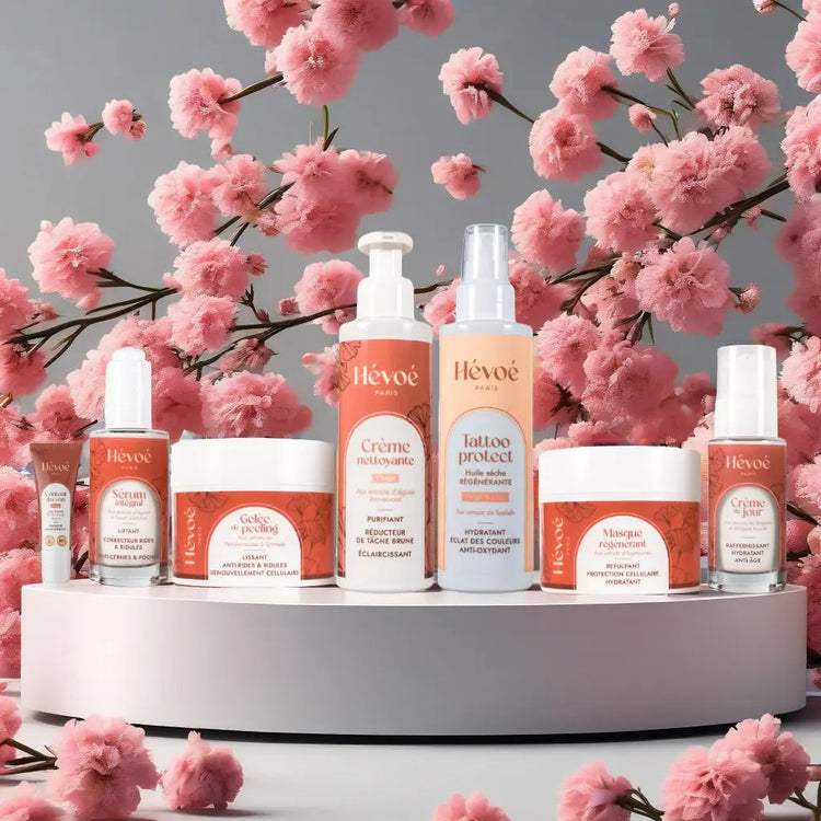 Collection de soins visages Hévoé- Découvrez tout nos produits 100% naturel et fabriqué en France