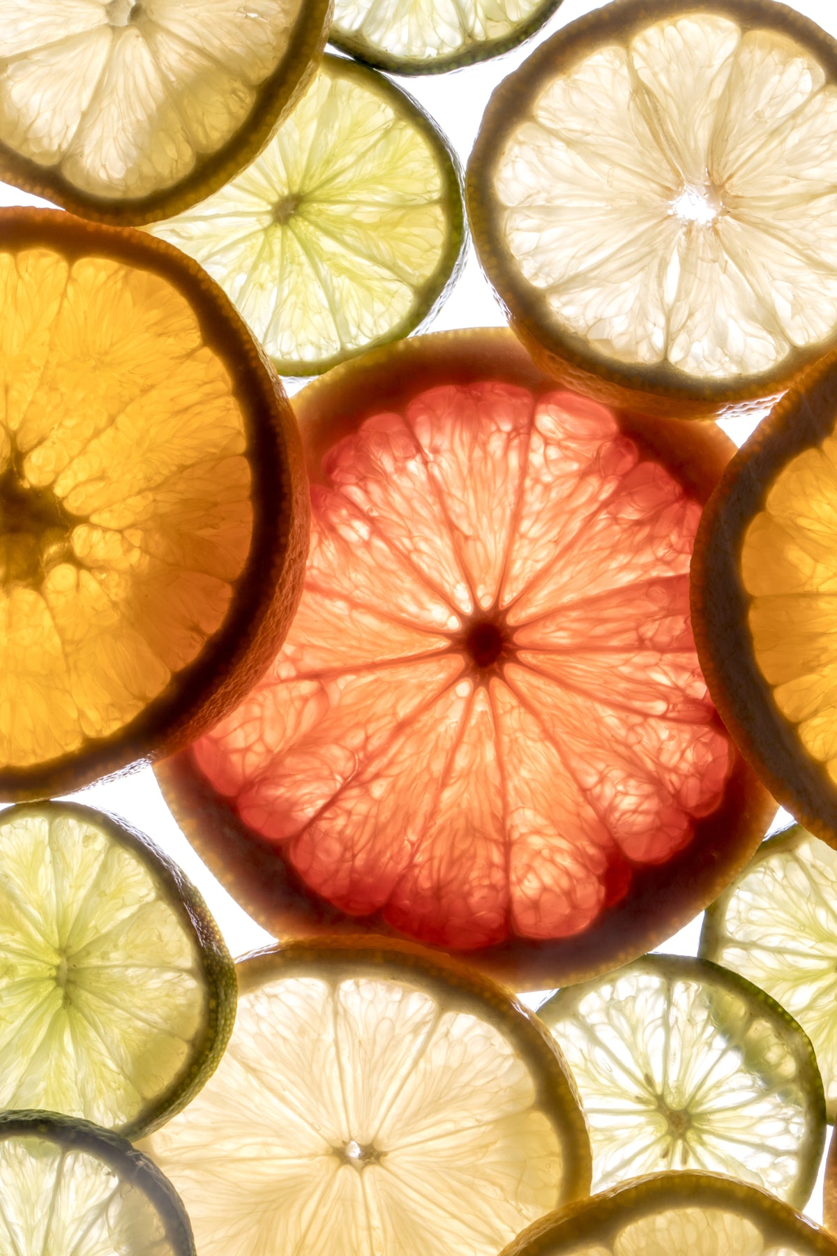 Tranches d'agrumes, actif de la Gélée de Peeling Hévoé