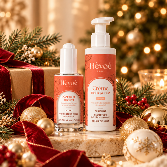 L'Essentiel Nettoyant & Jour – Coffret Soin Visage Naturel Hévoé