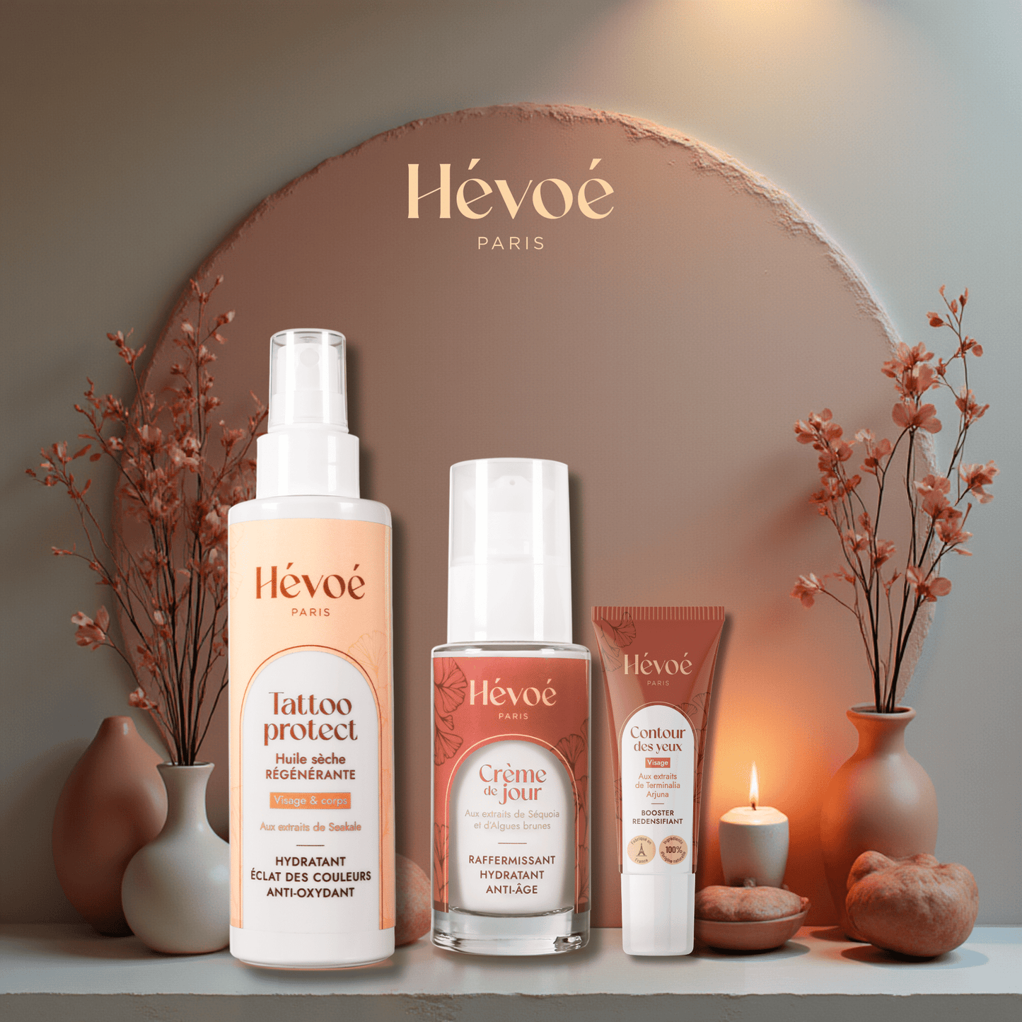Pack Duo Peau & Tatouage Hévoé – Tattoo Protect + Crème + Contour - HEVOE