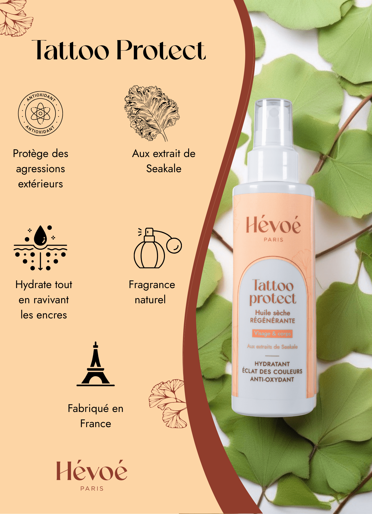 Tattoo Protect Hévoé – L’huile naturelle qui protège et sublime vos tatouages - HEVOE